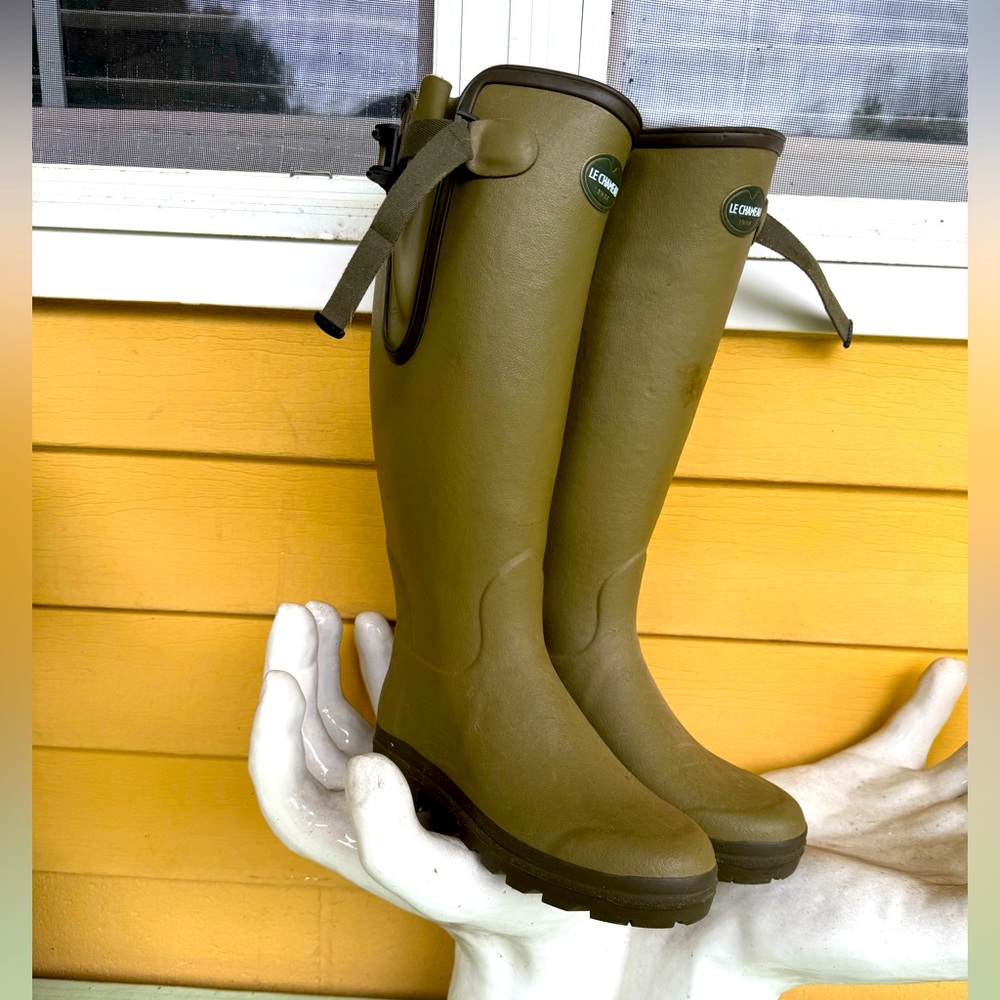 Le Chameau Vierzon Leather Lined Boots